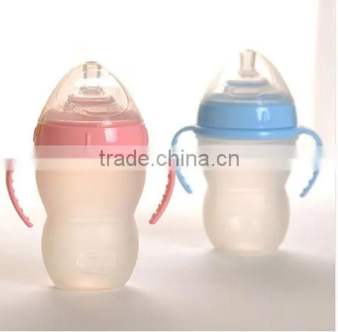FDA 2014 New Safety bpa free silicone baby feeding bottles