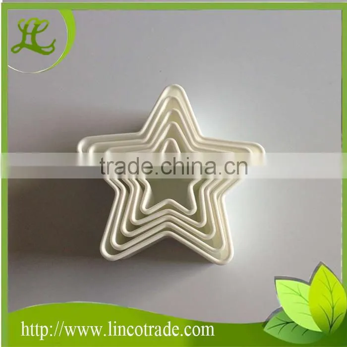 Household 5 pcs Plastic Star Cookie Cutters