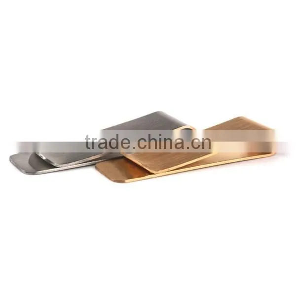 Accept custom wholesale high quality metal bills clip, paper clips, stainless steel money clips