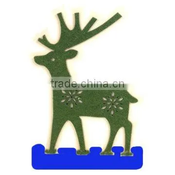 Christmas decorative felt on Santa trees
