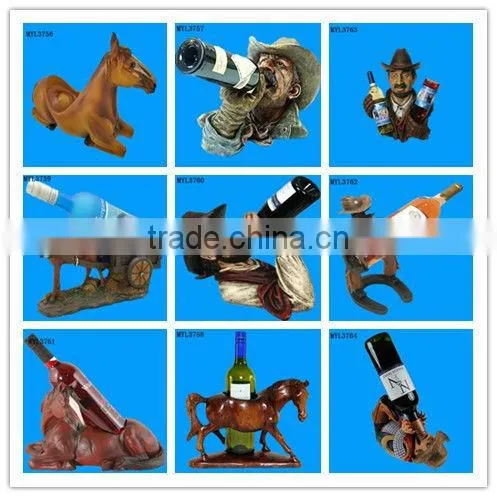 Resin wood texture straight-into-stomach horse wine bucket stand