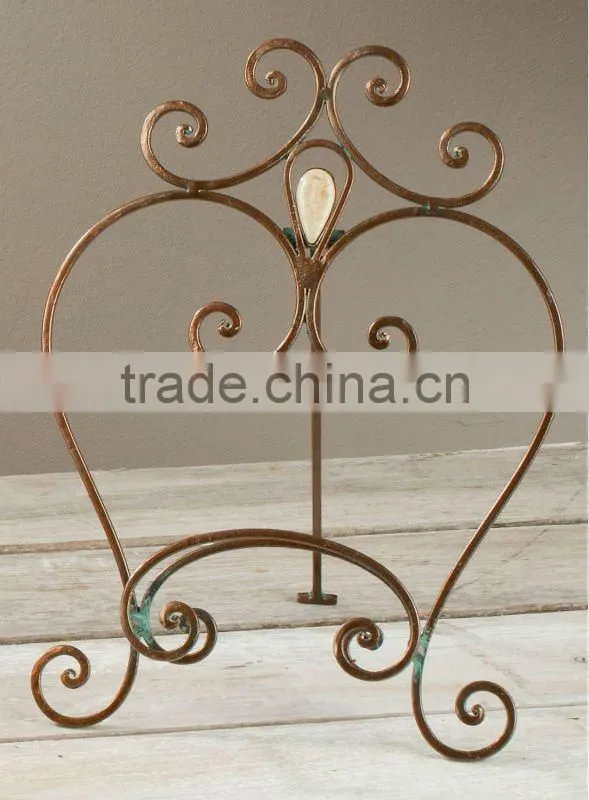 Hot Sale Cheap Black Color Wrought iron Book Stand
