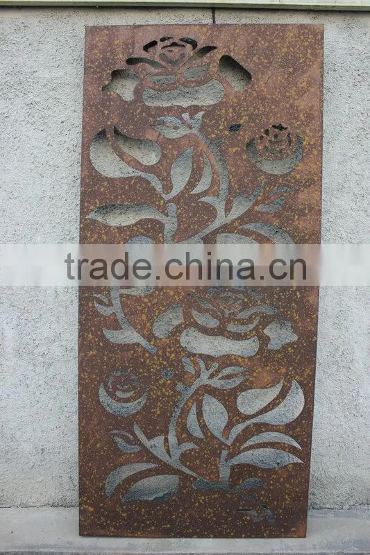Metal wall panel decoration