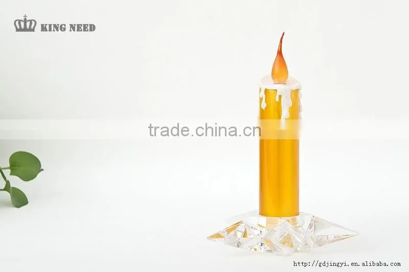 Acrylic wedding party led star base candle light christmas decoration gift
