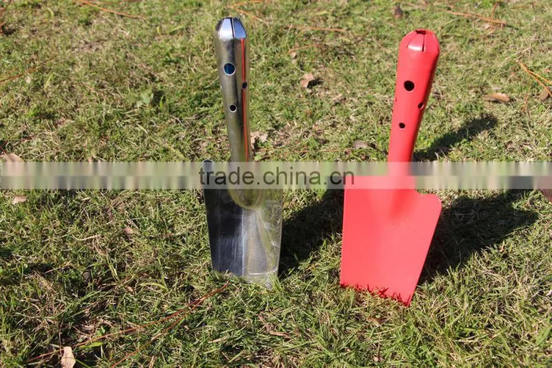 colorfulstainless steel mini folding garden shovel for garden and kids