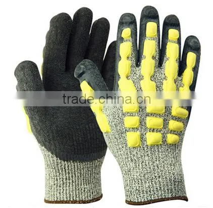 sythetic mechanical gloves industrial gloves impact resistant glove