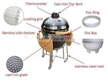 New Design Ceramic Shells made Luxurious BBQ Grills