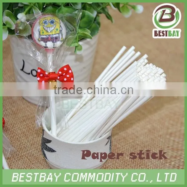 White lolly paper stick,cake paper stick,medical paper stick,swab paper stick