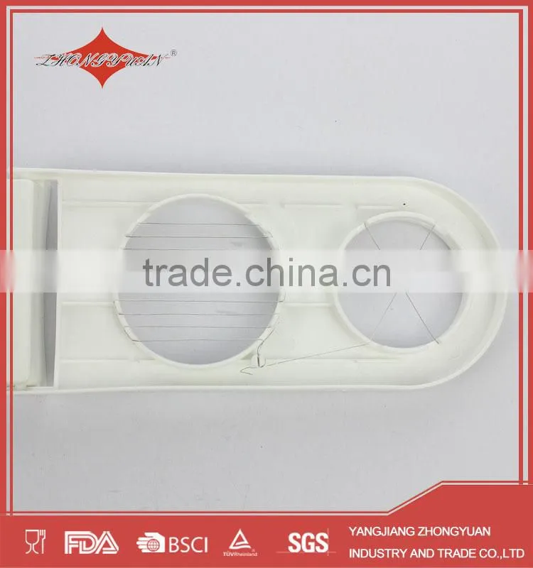 multi-functional double head plastic egg slicer