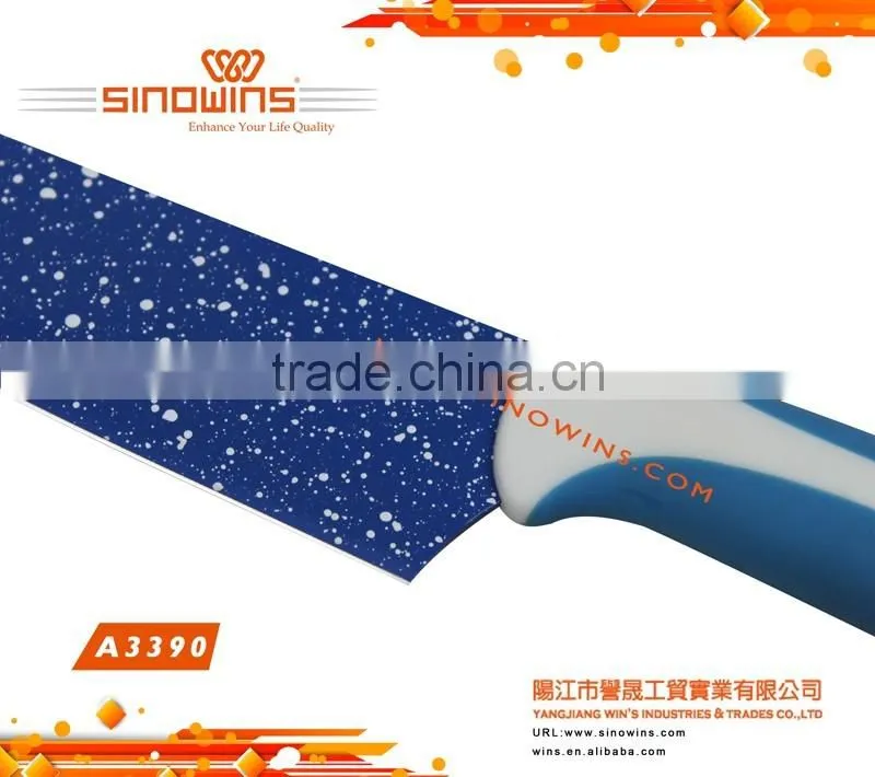 Fashionable and Durable 5pcs Non-stick Coating Knife Set