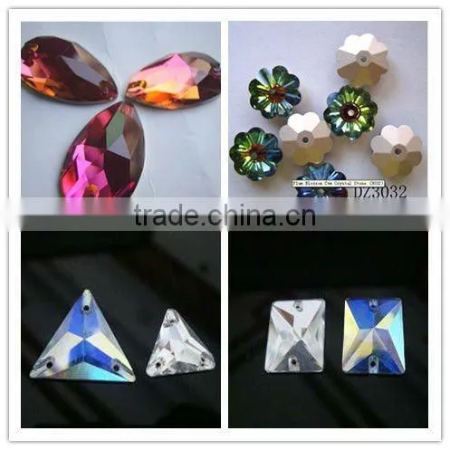 crystal auqare button