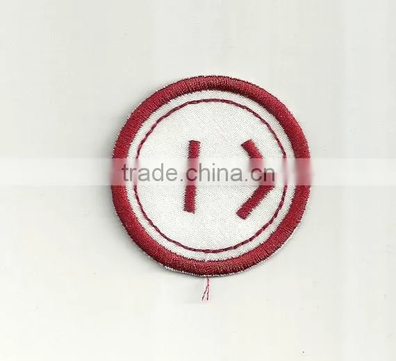 Custom high quality embroidered zodiac patch for clothes embroidery patch made in china choose size/color