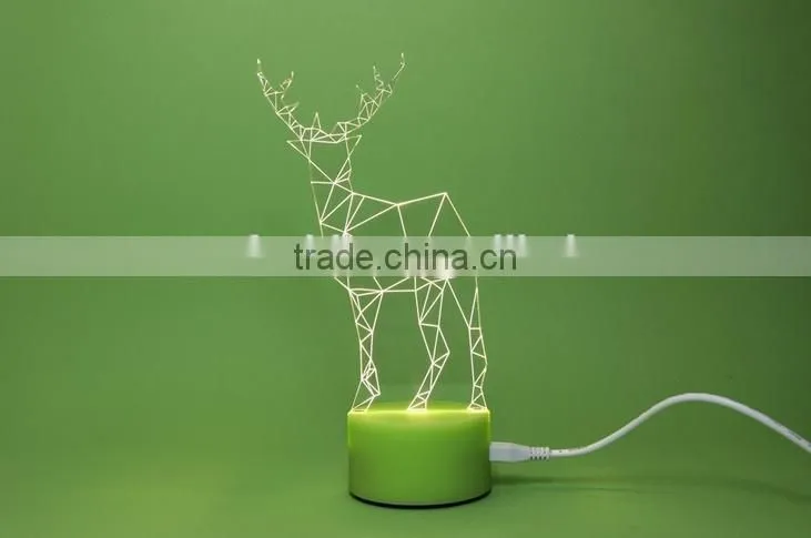 Fashion Glittering Christmas Deer LED Table Lamp