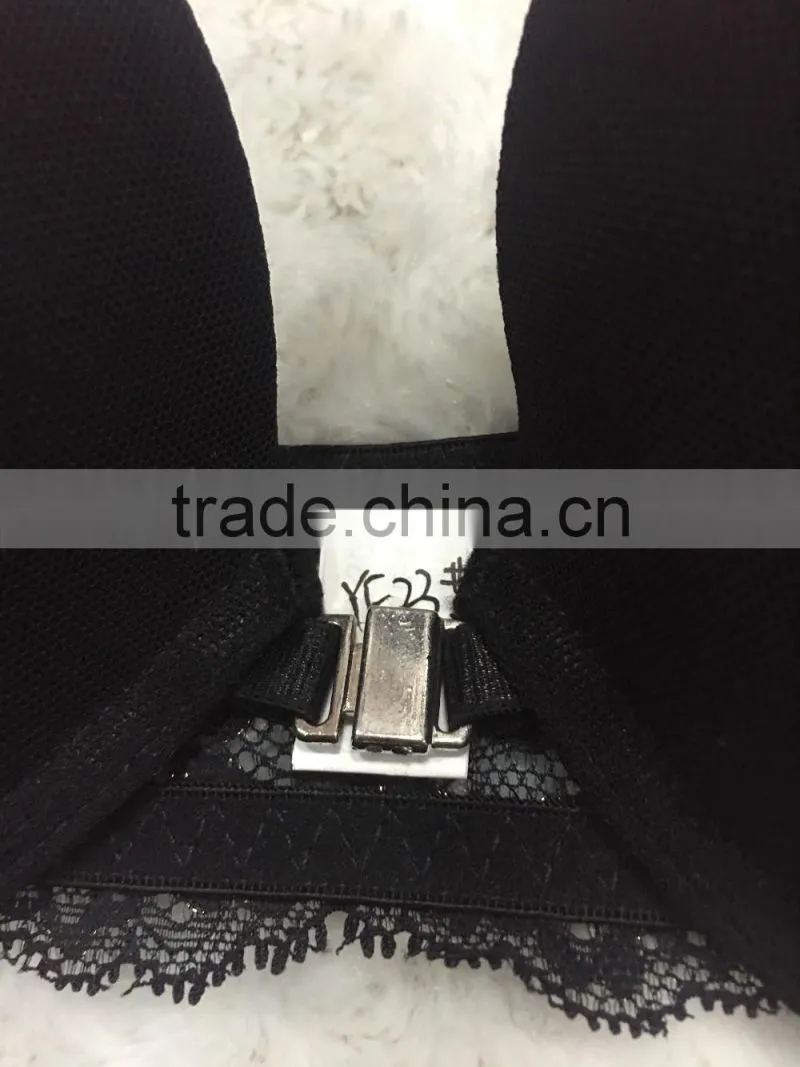 high quality front closure push up bra set OEM shantou factory polymide