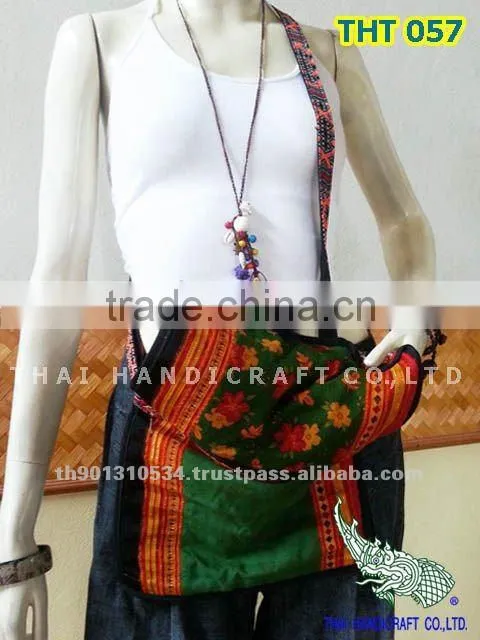 Thai Embroidered HMONG Hill Tribe Tote Hand Bag Shoulder Bag Cross Body Bag