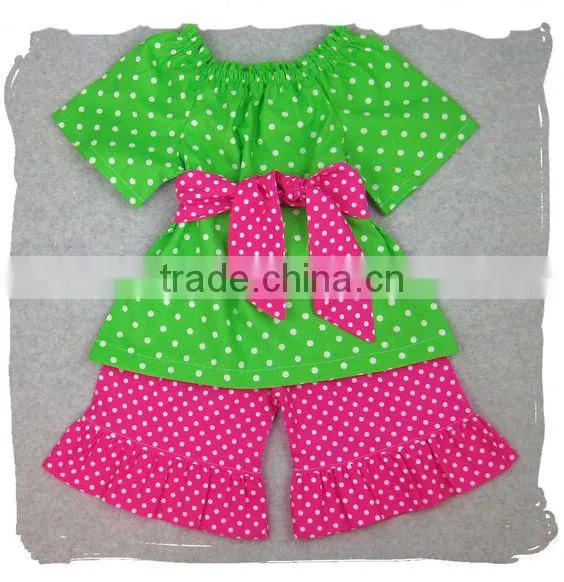 wholesale girls boutique children's outfit 2017new fashion baby girl outfit