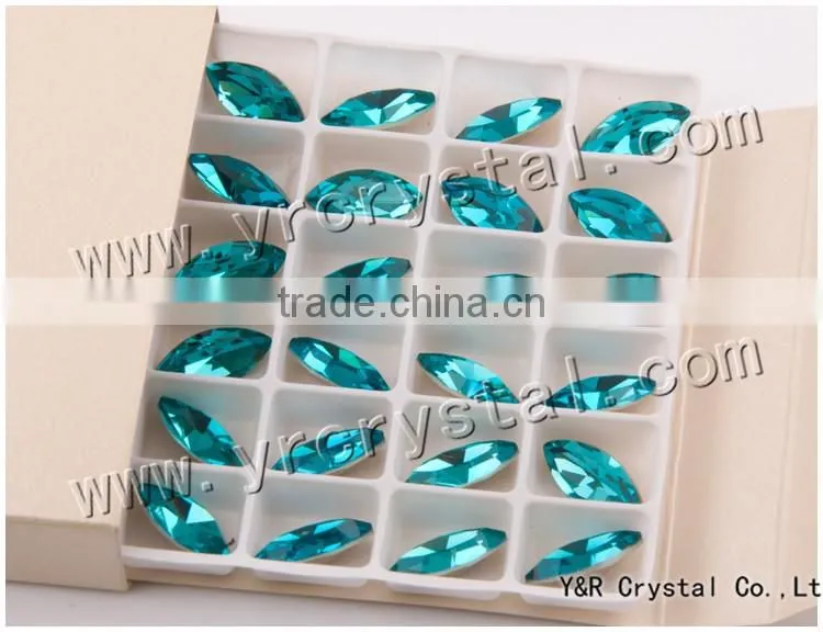 Navette crystal fancy stone crystal rhinestone for mobile cover
