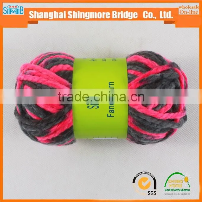 alibaba china yarn supplier hot sales high quality small order chunky acrylic polyester blended yarn for hand knitting