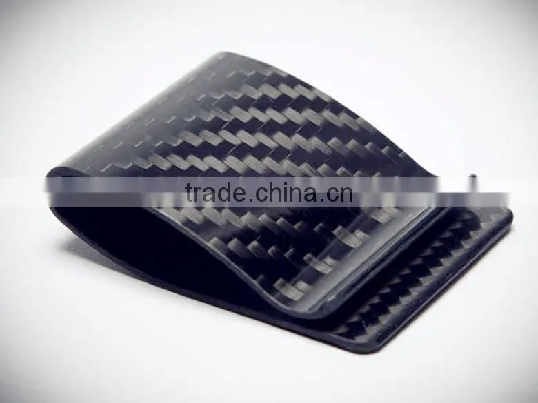 China wholesale carbon fiber money clip hinged money clips for men