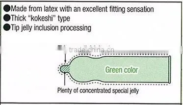 Japan Condom 'USU USU R2000' --- inside top jelly-filled condom --- 12p