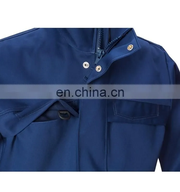 Cheap Us Navy Blue 100% cotton workwear work engineer jacket