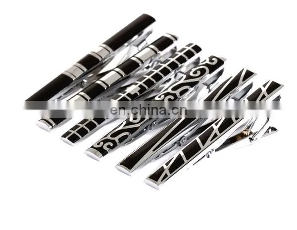 2014 metal enamel cufflink and tie clip set(035)