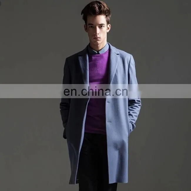 Custom European Style Winter Jackets Plus Size Wool Coat Cashmere Long Oversize Coat For Man