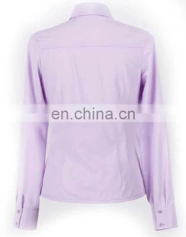 Ladies Business Shirt Hot Style Ladies Uniform Shirt Design