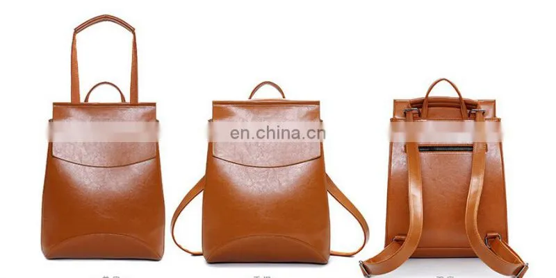 Fashion leisure backpack pu trend all-match backpack
