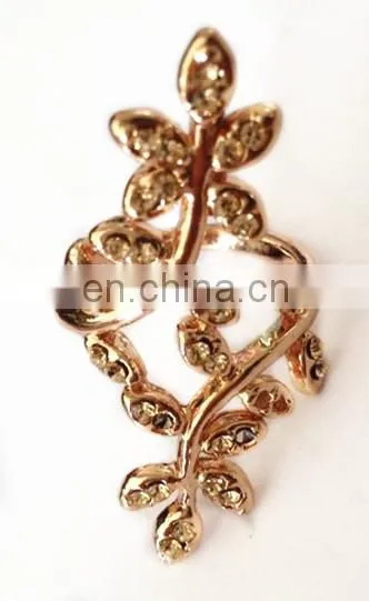 Fashion 2014 hotselling alloy ring with rhinestone ,gold jewelry