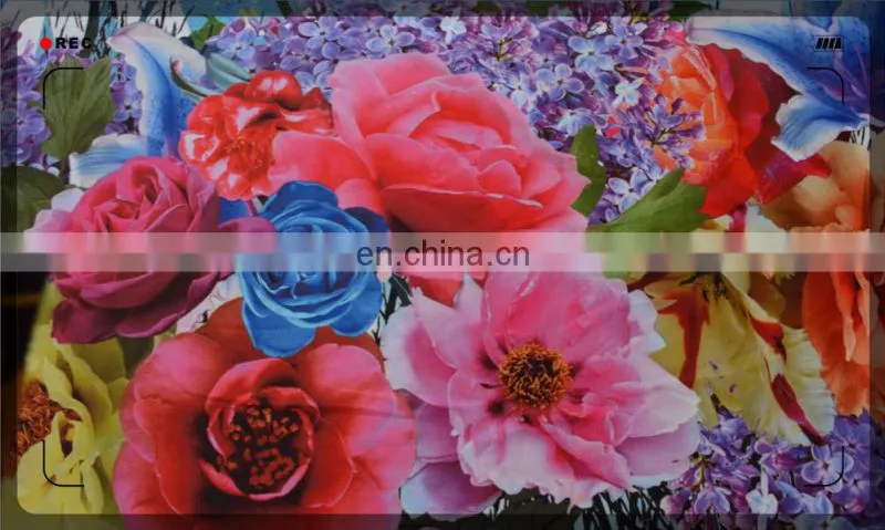 Scuba flower picture digital print fabric from china