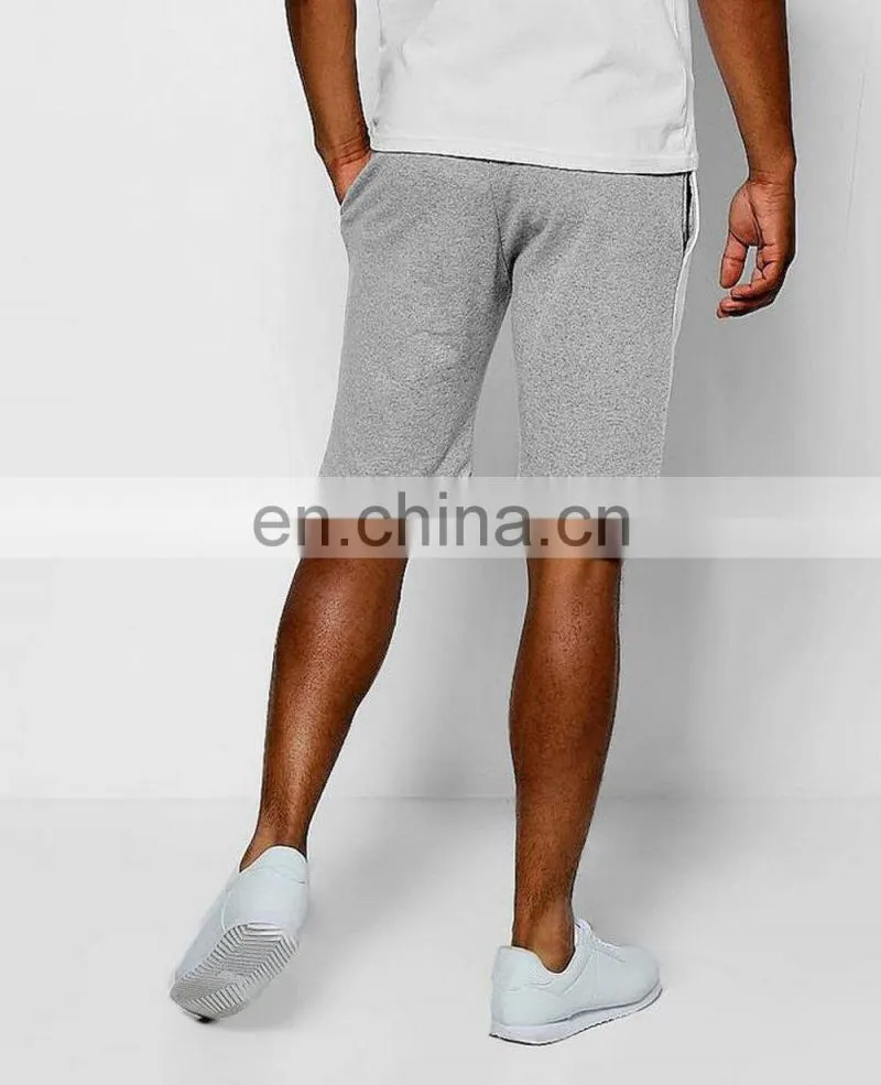 2015 Custom Cotton Fleece Gym Fitness Shorts/Mens Plain Bodybuilding Gym