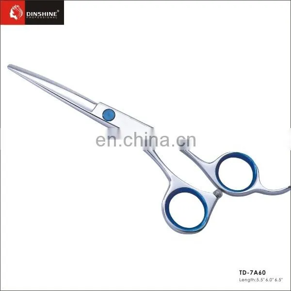 2016 hot sale Hair scissors beautiful titanium barber hair scissors