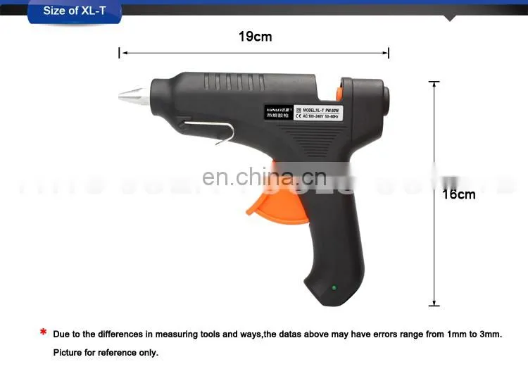 XL-T60 60w 110V-240V hot melt glue stick adhesive gun