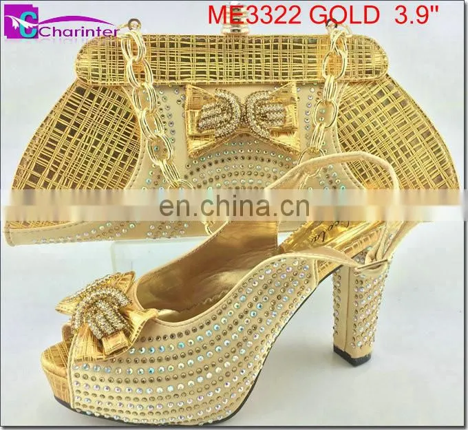italian ladies shoes and bag set ME3322