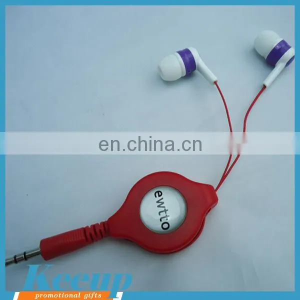 High Quality Customized Retractable In-ear Eaphone