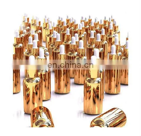 10-100ml gold essential oil bottle with cap
