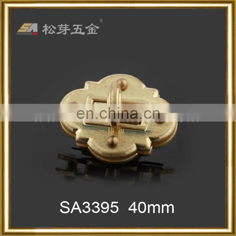 Customized Design Handbag Hardware Twist Lock, Plated Metal Lock For Handbag Accesories