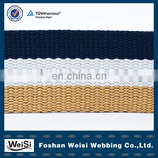 Foshan Factory Weisi Fashion Cotton Elastic Webbing For Belt
