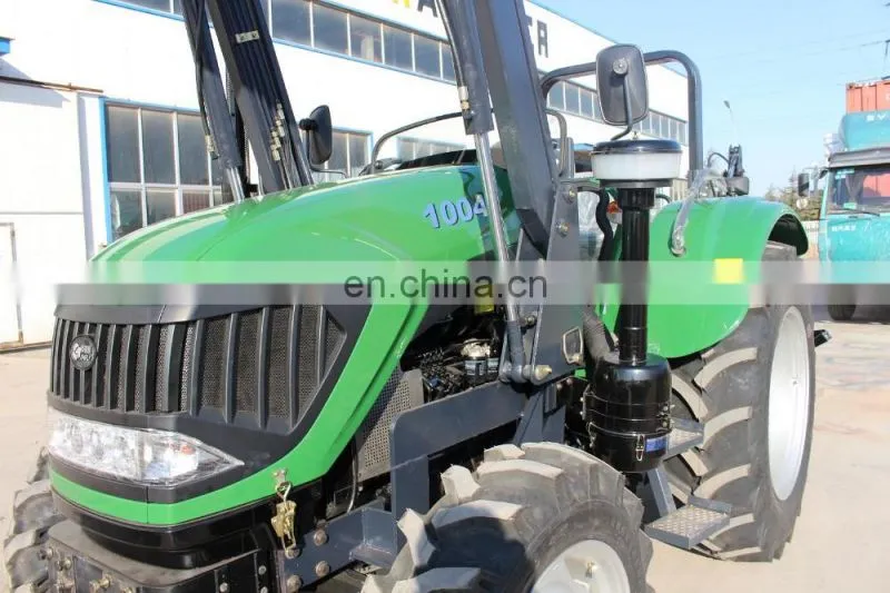 100 HP 4WD farm tractor 1004 with front end loader