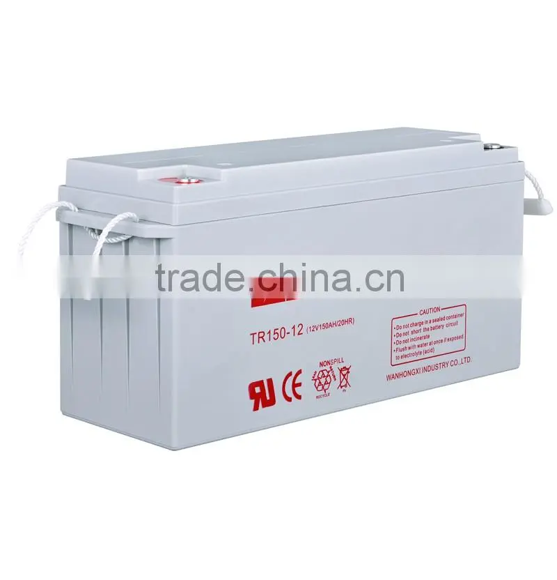 Long Life sealed lead acid battery 12v 160ah deep cycle battery