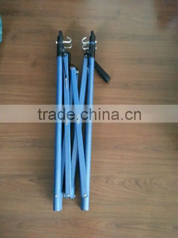 net fabric folding bed with steel tube stand