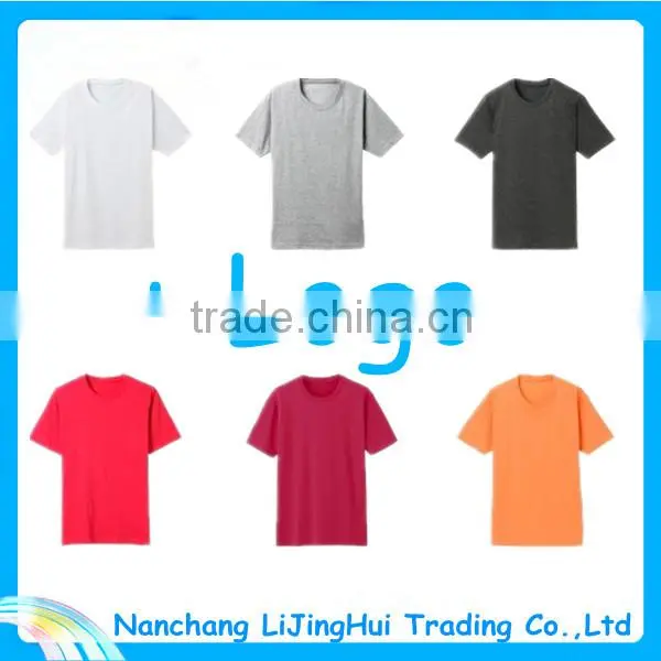 2015 popular design wholesale custom slim fit blank t-shirt
