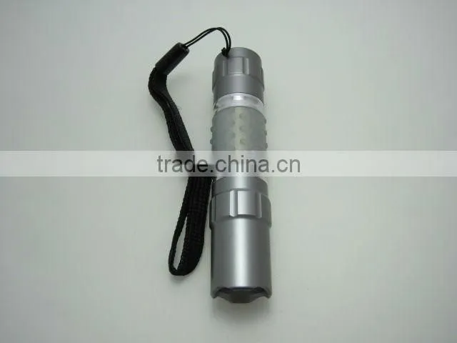 High power pocket straw hat aluminum mini LED flashlight