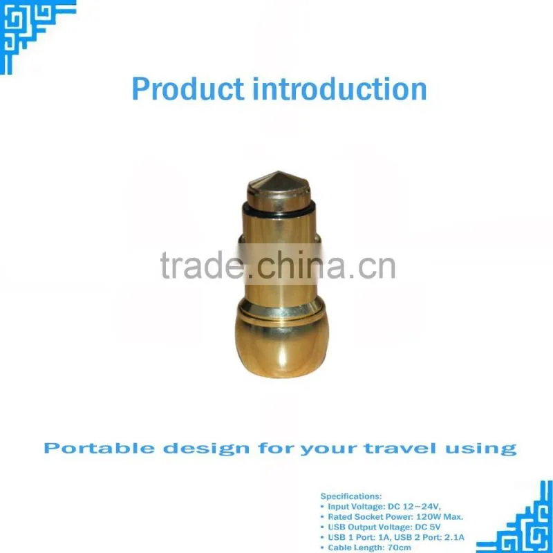 Electric Type multi-function 5v 3.1A car charger MP3/MP4 player use mobile fast charger car charger