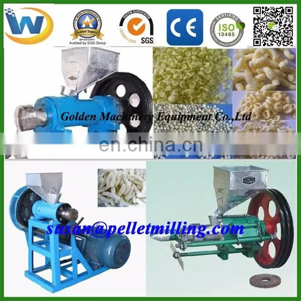 Factory selling mini grain corn rice snack extruder machine