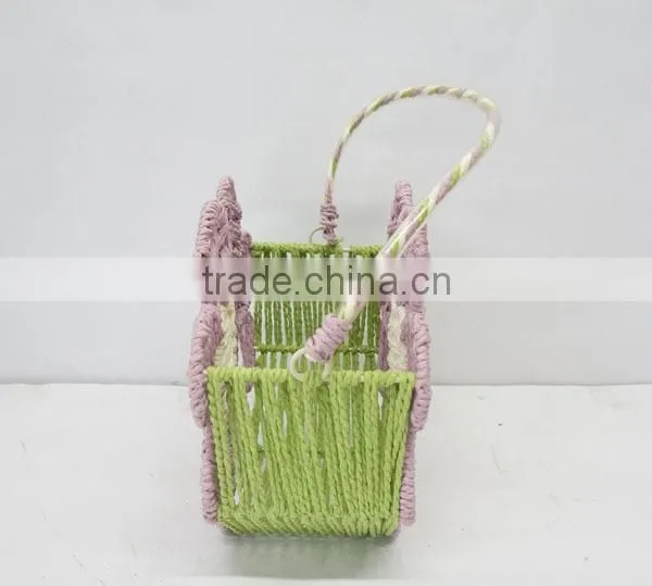 flower-shape handmade paper decoration colorful baskets