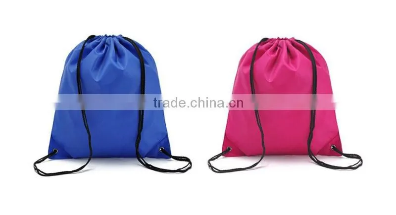 Cheap non woven drawstring bag makeup travel case sports backpacks school backpack