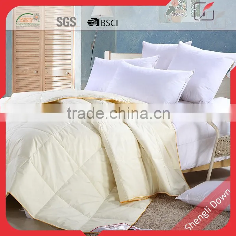 Safe heated duck down throw blanket