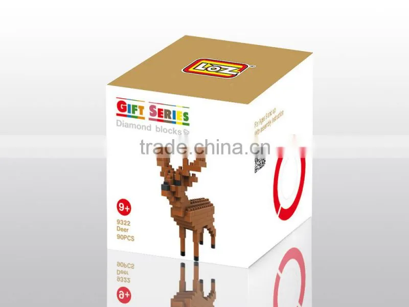 Mini Tudou loz diamond 3d construction toys plastic building blocks toys educational toys for boy kids